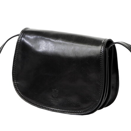 Dámska kožená crossbody kabelka s troma komorami Florence 5512