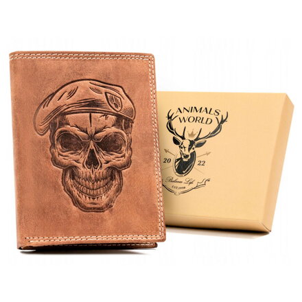Pánska peňaženka Wild ANIMALS N4-CHM SKULL