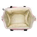 Dámsky ruksak typu mommy bag v šedo-ružovej farbe - Peterson