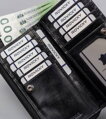 Veľká, kožená dámska peňaženka na zips a cvok - Rovicky