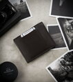 Pánska kožená peňaženka s úložným priestorom na zips - Always Wild