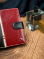 Vertikálna pánska peňaženka dvojfarebná, prírodná RFID koža - Rovicky
