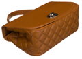 Karamelová dámska crossbody kabelka so strieborným kovaním - David Jones