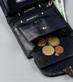 Stredná dámska kožená peňaženka na patentku - 4U Cavaldi