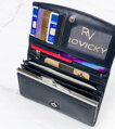 Veľká, kožená dámska peňaženka na patentku - 4U Cavaldi