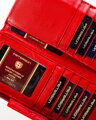 Elegantná, kožená dámska peňaženka na patentku - Peterson