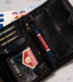 Klasická kožená pánska peňaženka so zapínaním na patent - Peterson
