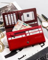 Dámska peňaženka koža + PU RPX-27A-ML RED