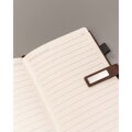 Zestaw prezentowy: brązowy notes A5 w linie i długopis z czarnym wkładem - Peterson