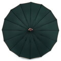 Elegancki, zielony parasol z dużą czaszą - Peterson