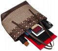 Dámska shopper kabelka z ekokože David Jones, hnedá cd26628