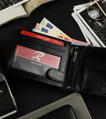 Horizontálna pánska peňaženka s bezpečnou kartovou časťou – Ronaldo