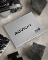 Kožená pánska peňaženka s RFID systémom uzatváraná na patentku - Rovicky