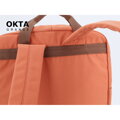 Oranžovo-hnedý mestský ruksak so zapínaním na zips - Himawari
