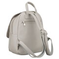 Szary, miejski plecak damski ze skóry ekologicznej - Rovicky