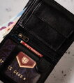 Malá kožená pánska peňaženka s RFID ochranou – Peterson