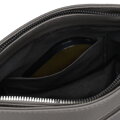 Tmavosivá kompaktná crossbody kabelka Peterson na zips