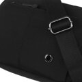 Dámska crossbody listová kabelka v čiernej farbe z odolného polyesteru – Peterson