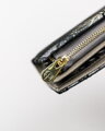 Veľká sivá dámska kožená peňaženka Peterson na zips