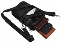 Čierna mini dámska crossbody kabelka z pravej kože - Rovicky