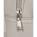 Szary, miejski plecak damski ze skóry ekologicznej - Rovicky