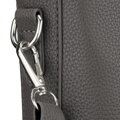Tmavosivá kompaktná crossbody kabelka Peterson na zips