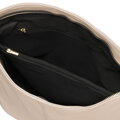 Béžová mestská dámska crossbody kabelka s nastaviteľným popruhom