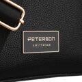 Čierna dámska crossbody kabelka z ekokože