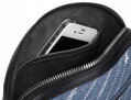 Dámska crossbody kabelka z ekokože imitujúcej džínsy - David Jones