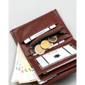 Duży, brązowy portfel męski ze skóry ekologicznej - 4U Cavaldi