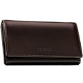 Duży, skórzany portfel damski w brązowym kolorze z systemem RFID - Peterson