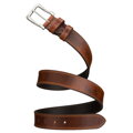 Spoľahlivý svetlohnedý pánsky kožený opasok s dvojitou klasickou prackou