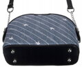 Dámska crossbody kabelka z ekokože imitujúcej džínsy - David Jones