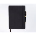 Czarny notes w twardej oprawie formacie B5 zadrukowany w linie - Peterson