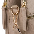 Dámska crossbody kabelka z ekokože s troma komorami Peterson, béžová cd31455
