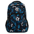 Szkolny tornister z poliestru pokryty wzorem w piłkę nożną - Peterson