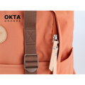 Oranžovo-hnedý mestský ruksak so zapínaním na zips - Himawari