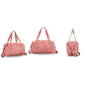 Różowa torba treningowa z poliestru, jednokomorowa i zamykana suwakiem - Peterson