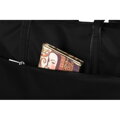 Priestranná elegantná čierna shopper kabelka na rameno - Peterson