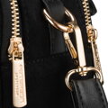 Dámska crossbody kabelka z ekokože s dvoma komorami Peterson, čierna cd31367
