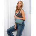 Mestská, modrá dámska crossbody kabelka na zips – Peterson