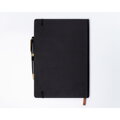 Czarny notes w twardej oprawie formacie B5 zadrukowany w kropki - Peterson
