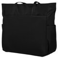 Priestranná elegantná čierna shopper kabelka na rameno - Peterson