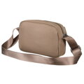 Malá praktická nylonová crossbody kabelka v béžovej farbe - Peterson