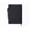 Czarny notes w twardej oprawie formacie A5 zadrukowany w kropki - Peterson