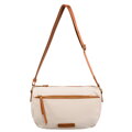 Nylonová kabelka v hnedo-béžovej farbe s ramenným popruhom – Peterson