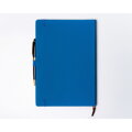 Niebieski notes w twardej oprawie formacie B5 zadrukowany w linie - Peterson