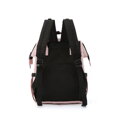 Ružový ruksak typu mommy bag s viacerými praktickými vreckami - Himawari