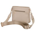 Béžová dámska crossbody kabelka z ekokože so zipsom