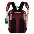 Granatowo-turkusowy plecak dla mamy wykonany z poliestru zamykany suwakiem - Peterson
